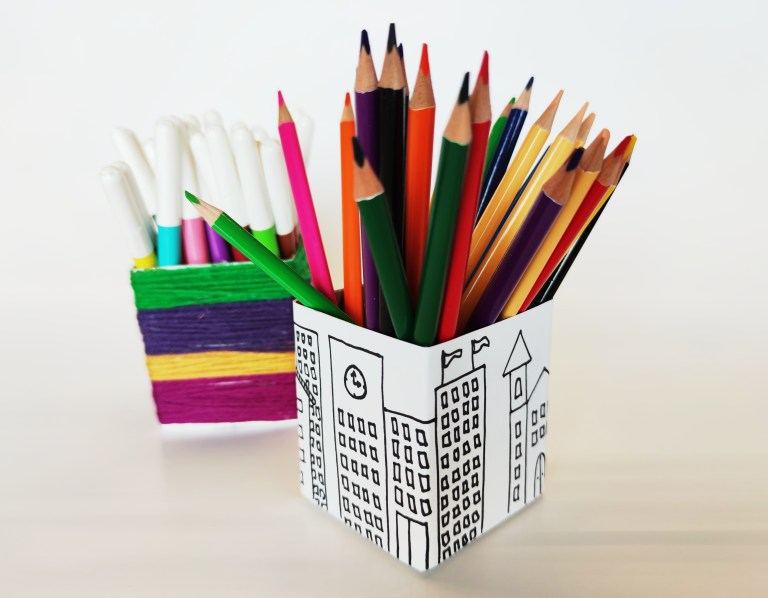 melkekartong gjenbruk, blyantholder