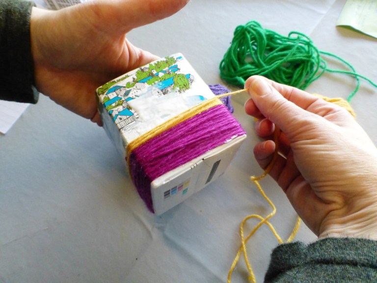 melkekartong, gjenbruk, garn