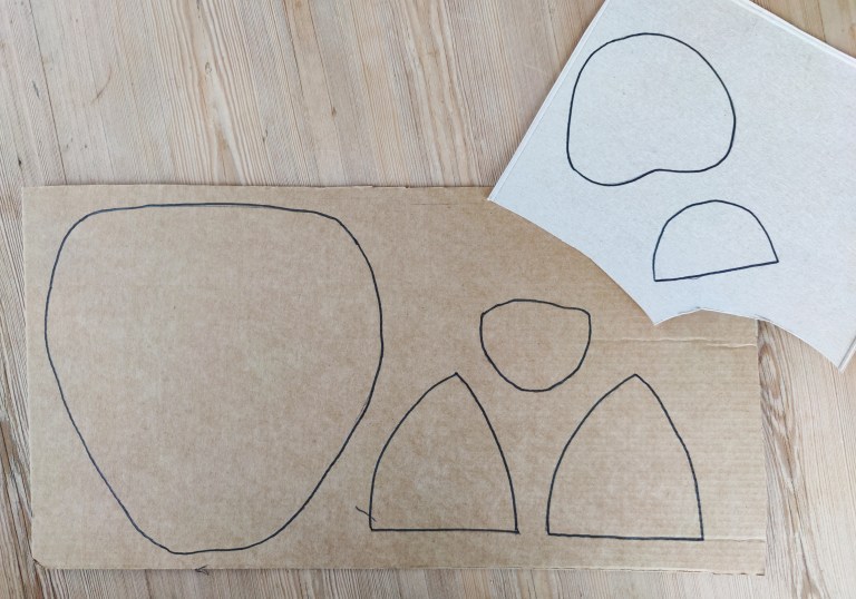 gjenbruk papp, tegne