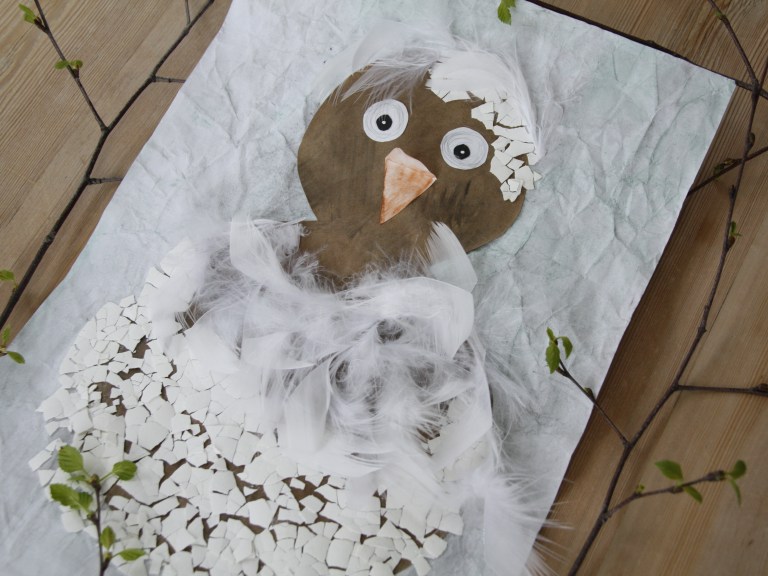 påskekylling, eggeskall